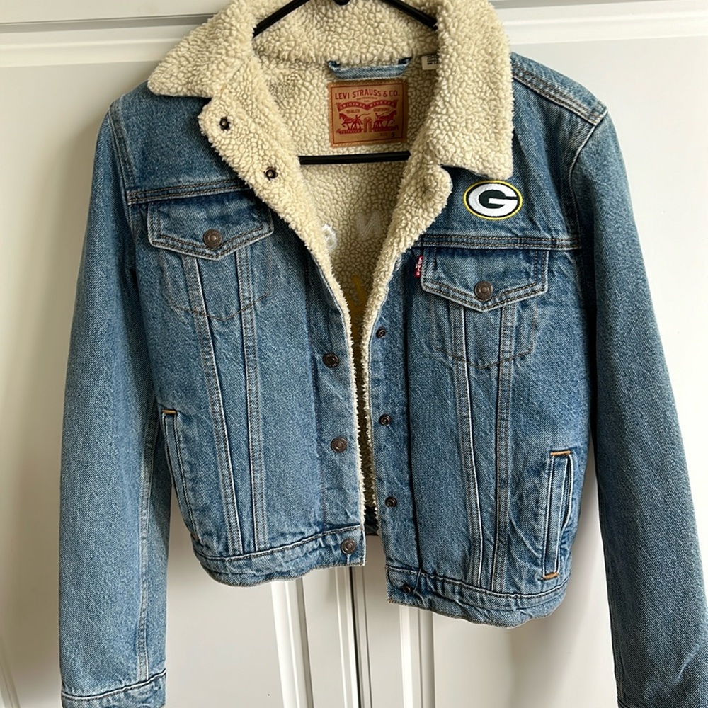 Levi Strauss Greenbay Packers Jean Jacket